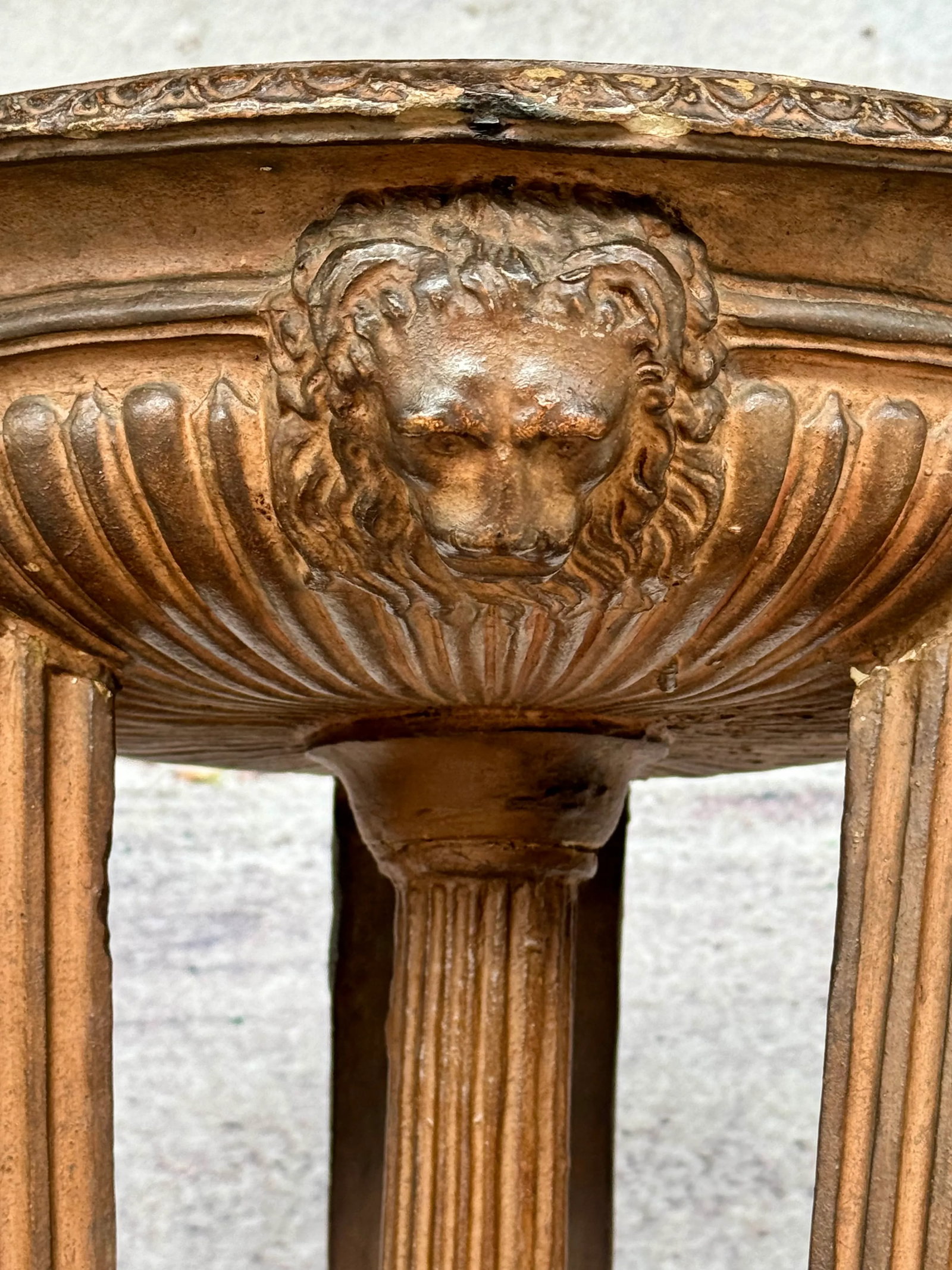 Italian Neoclassic Terracotta Athenienne Stand - Planter - 6