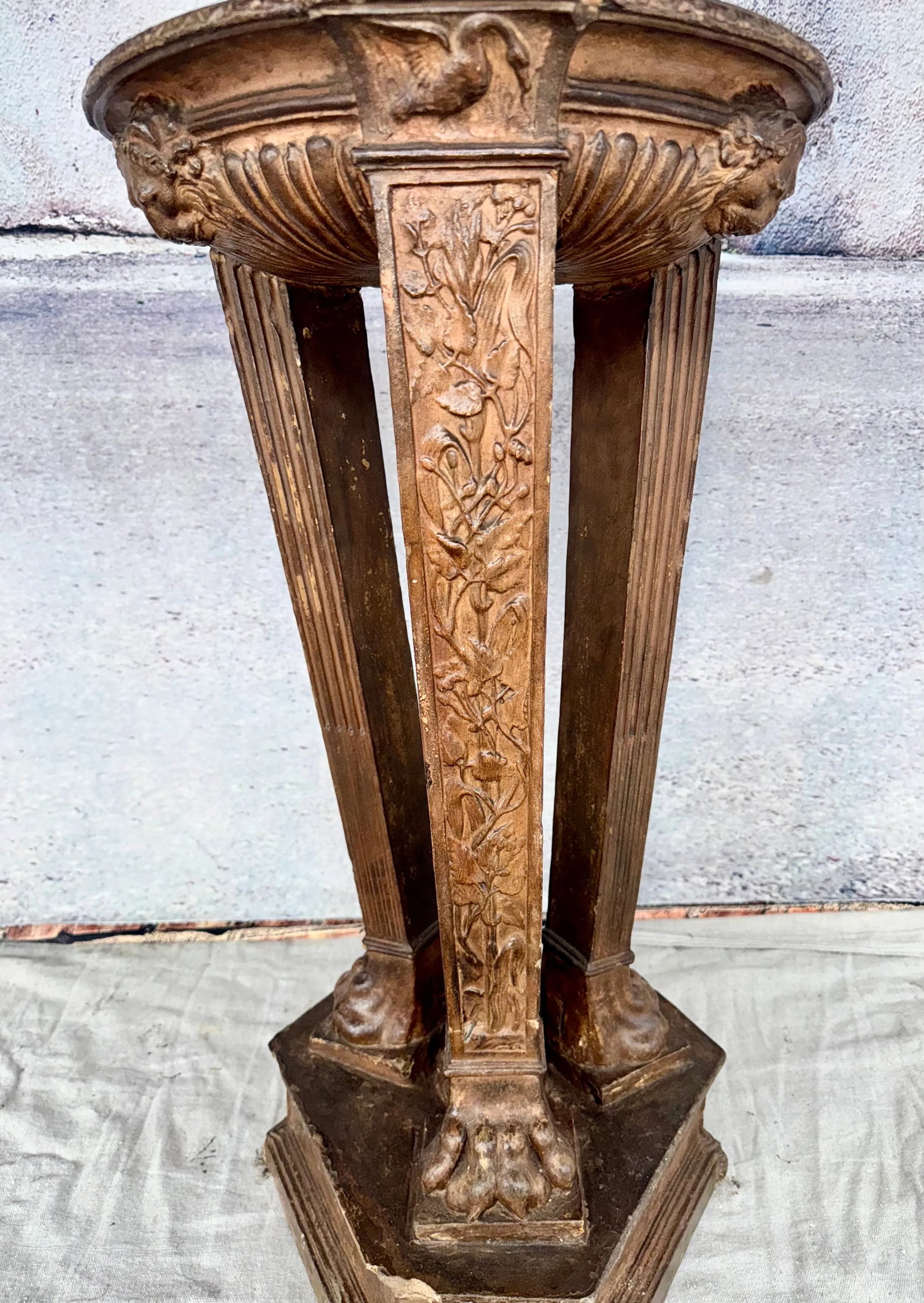 Italian Neoclassic Terracotta Athenienne Stand - Planter - 8