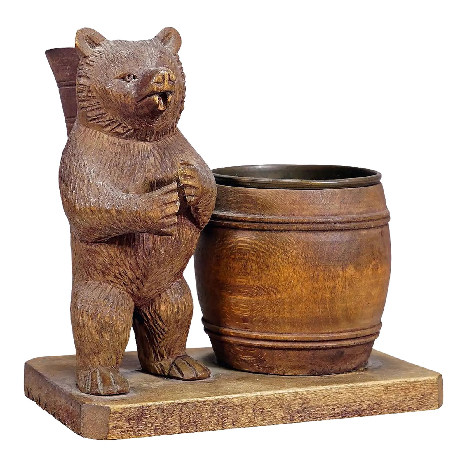 A Wooden Carved Black Forest Bear Desk Set ca. 1920s (1 of 7)
