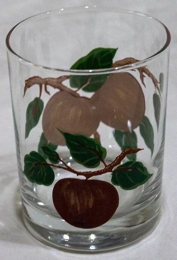 1960"s Franciscan Apple on the Rocks Glasses - Set of 8 - 3