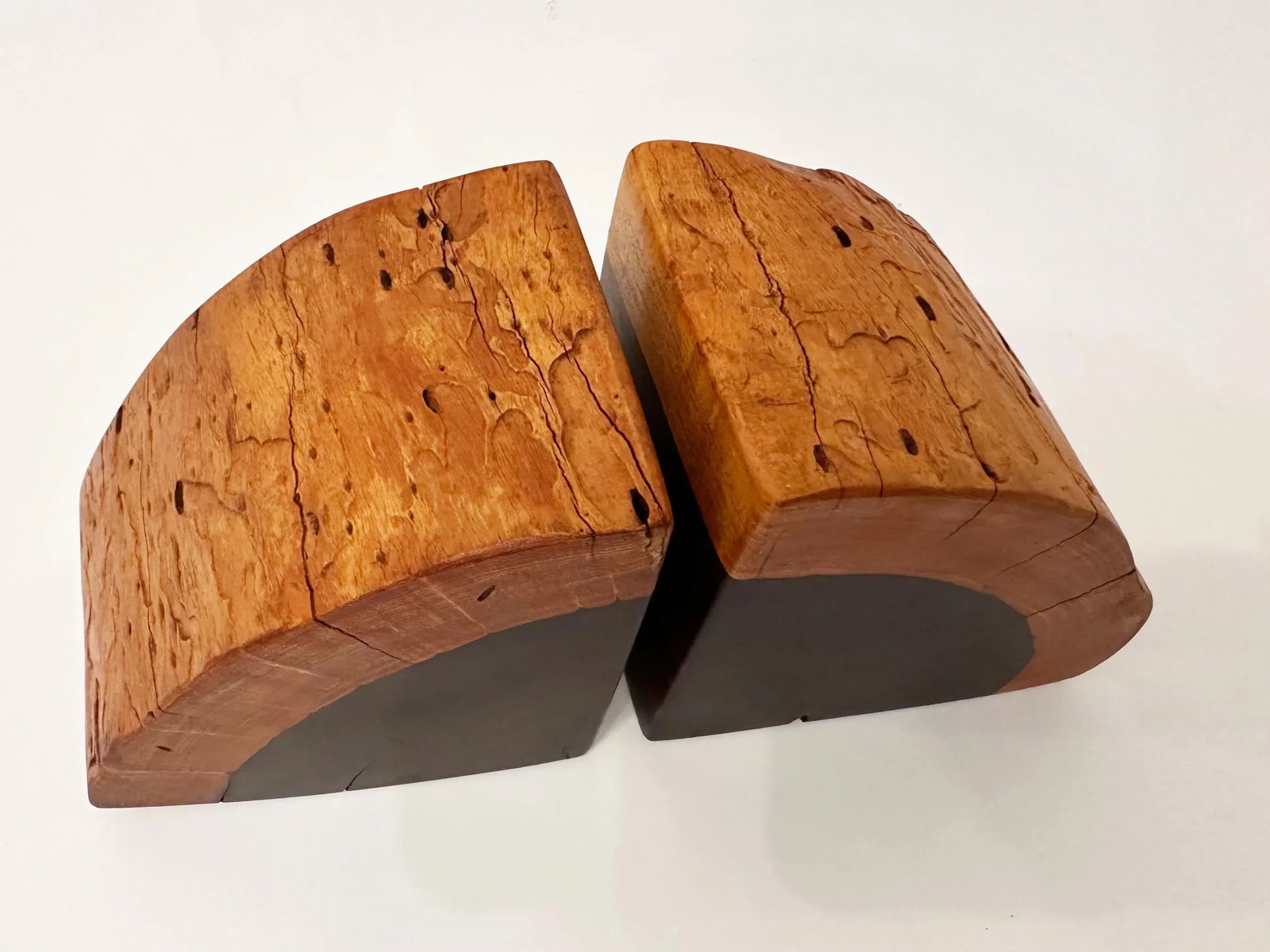 Mid-Century Vintage Wood Bookends - Set of 2 - 5