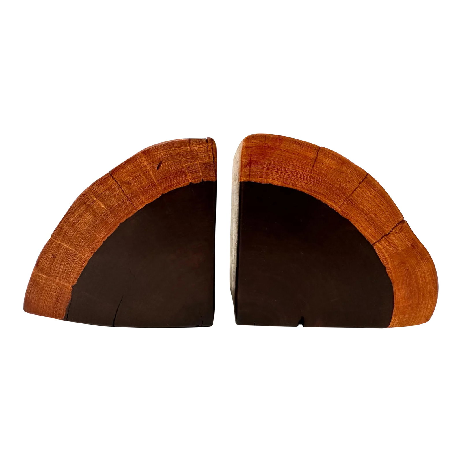 Mid-Century Vintage Wood Bookends - Set of 2 - 8
