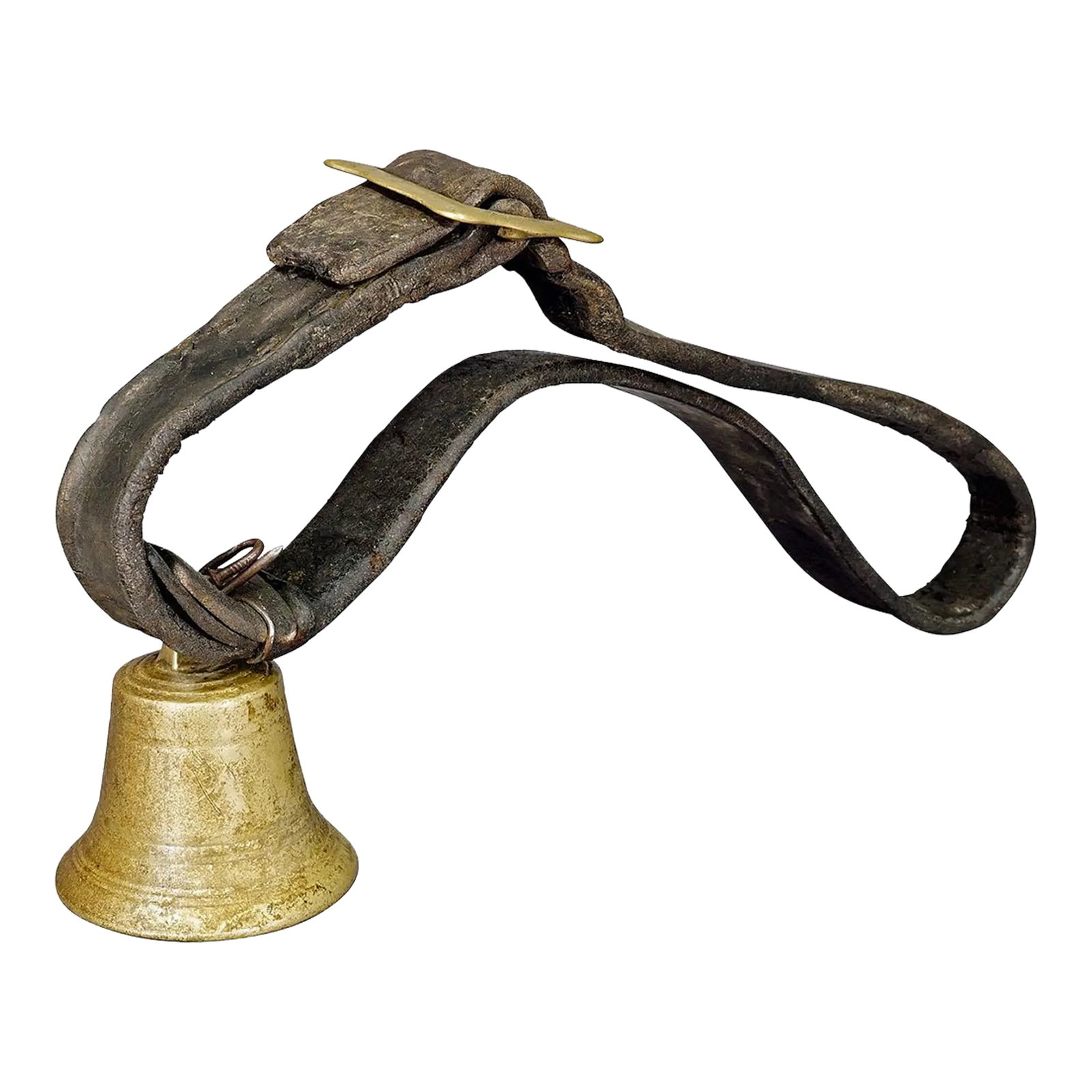 Antique Swiss Casted Bronze Cattle Bell Ca. 1900s (1 of 6)