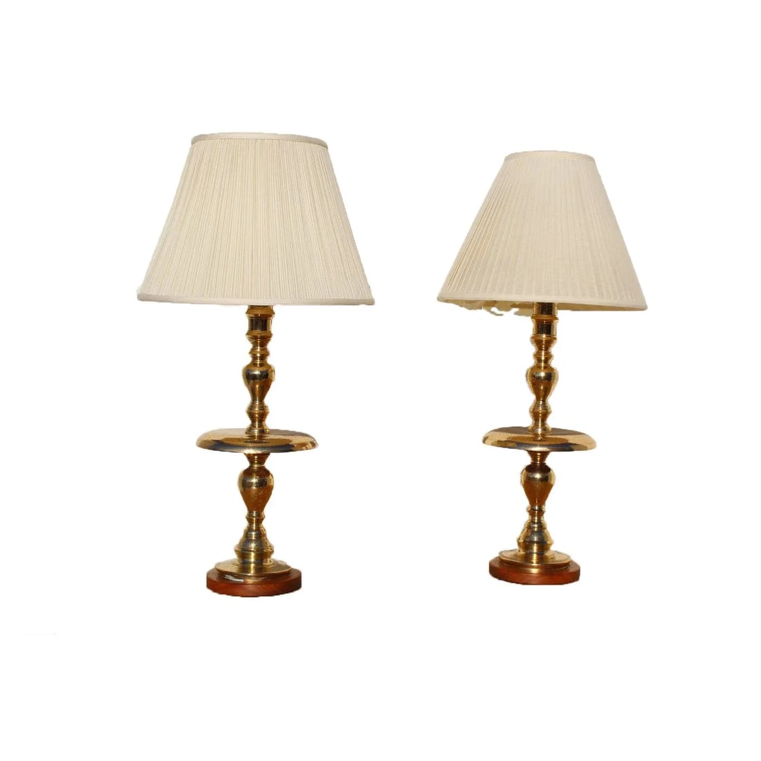 1960s Hollywood Regency Lamps with Shades - a Pair - 8