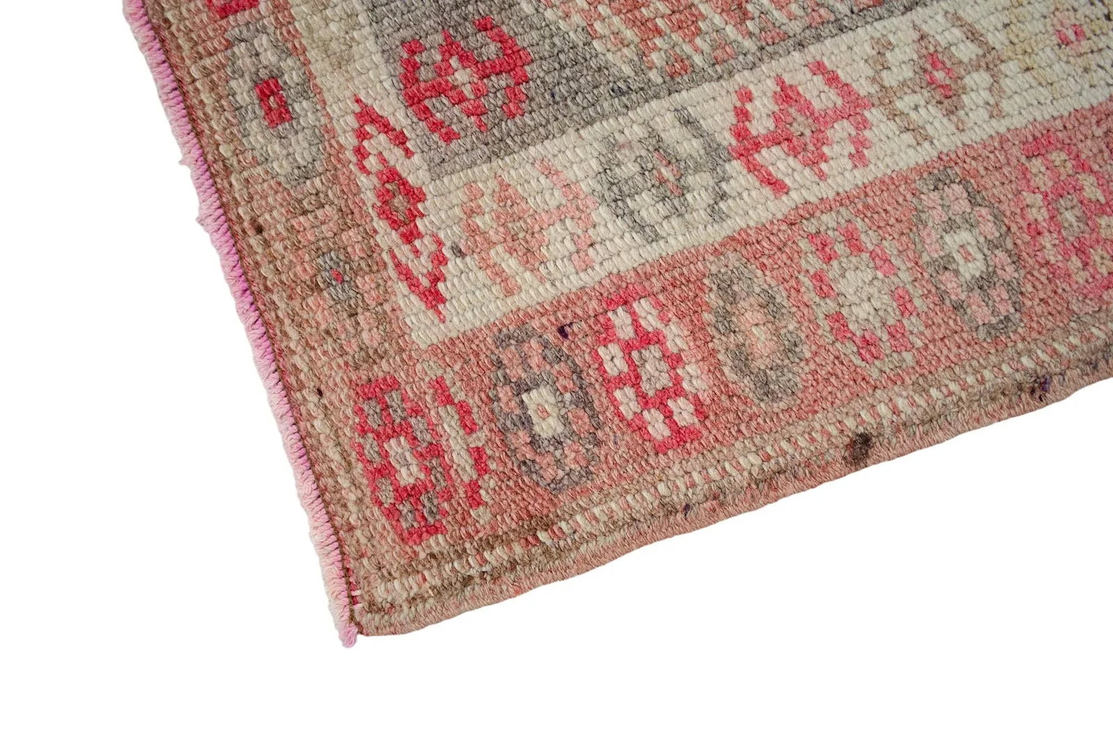 1970s Turkish Hand-Knotted Runner Rug - 2"²7"³ × 13"² - 11