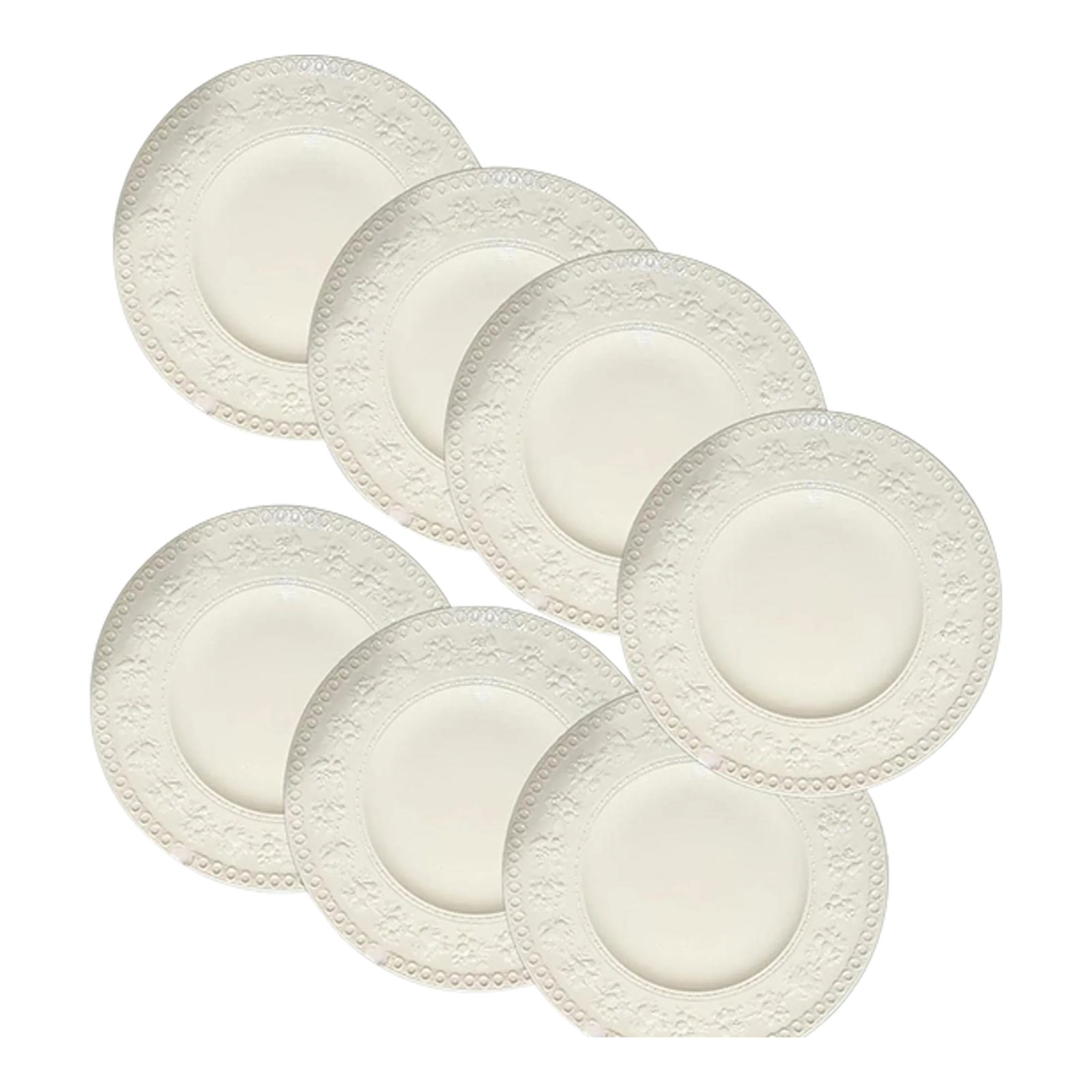 Wedgwood China Wellesley Pattern Rim Soup Plates - Set of 7: Wedgwood Wellesley pattern Rim Soup plates, set of 7, discontinued, made in England, slightly off white, like new condition, 8 5/8" Condition: Alterations: Original Condition Unaltered Imperfections: 