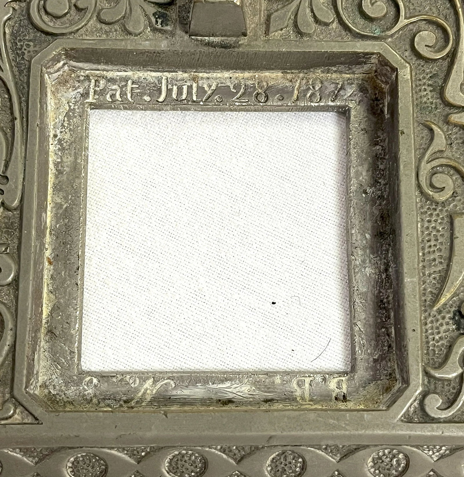 Vintage Victorian Eastlake Style Metal and Crystal Double Inkwell - 10