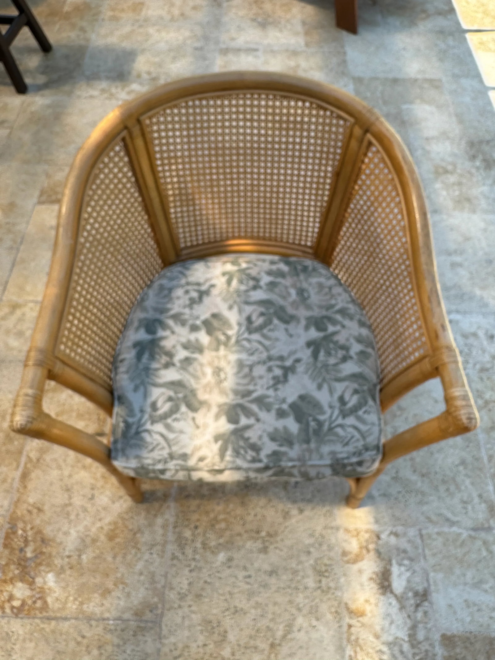 Vintage McGuire Style Rattan Cane Barrel Armchairs - Set of 2 - 6