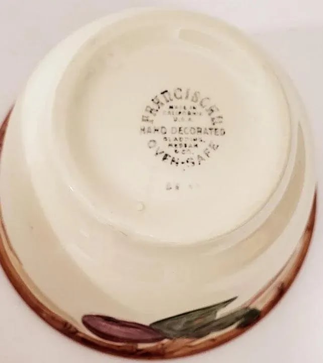 Franciscan Apple Pattern 3 Pc Mixing Bowl Set - Gladding McBean - 4