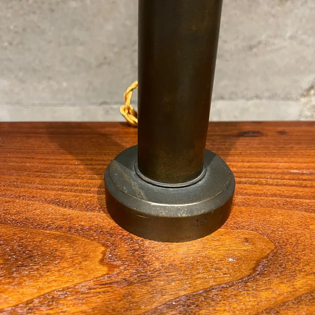 Mid-Century Modern Patinated Bronze Bullet Table Lamp, 1960s Design - 2