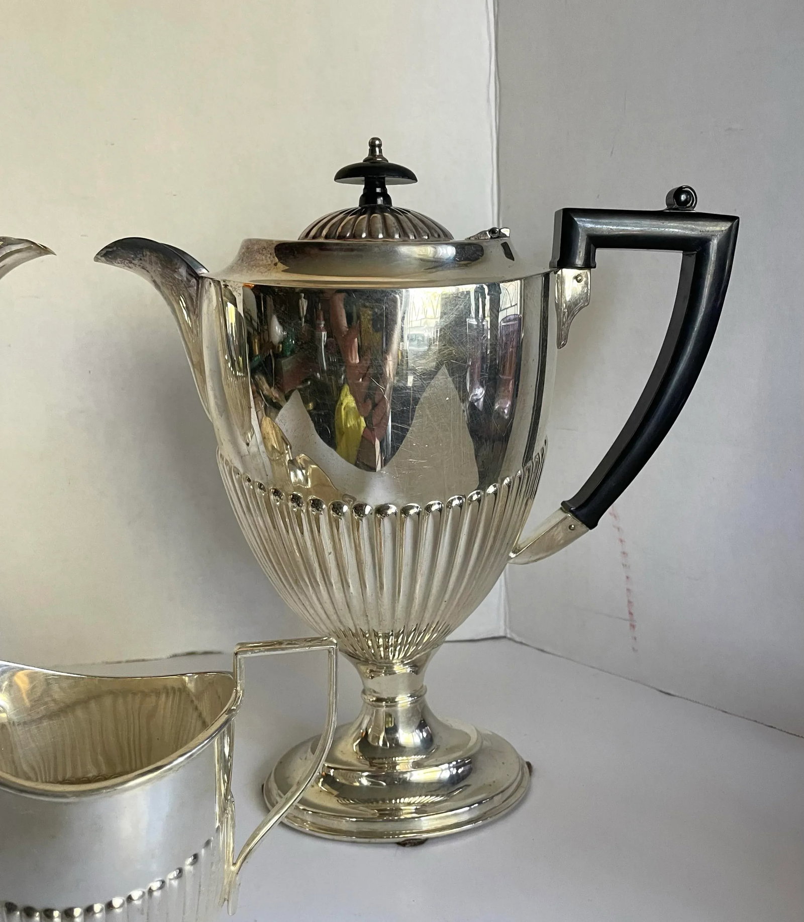1920's Art Deco English Elkington & Co. Silver Plated Tea Service Set - 3