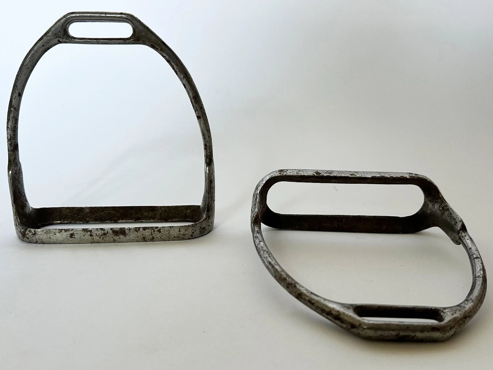 1918 Antique Us Cavalry Horse Saddle Stirrups, Set of 2 - 6