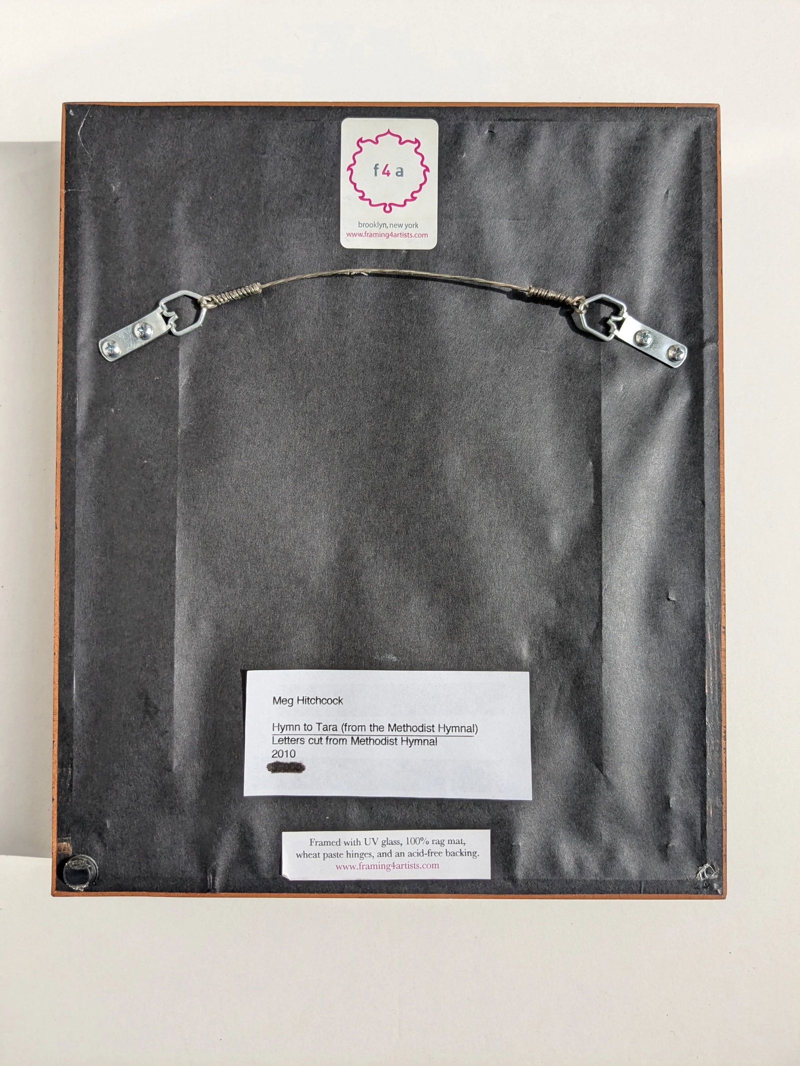 Hymn to Tara by Meg Hitchcock – Framed Collage of Sacred Texts - 7