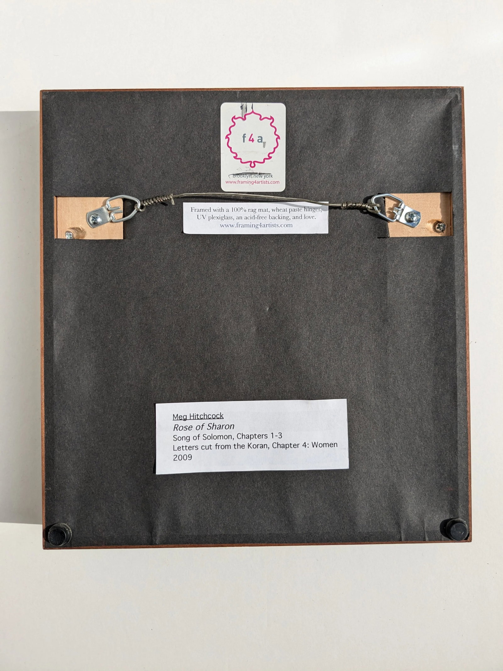 Rose of Sharon by Meg Hitchcock – Framed Collage of Sacred Texts - 10