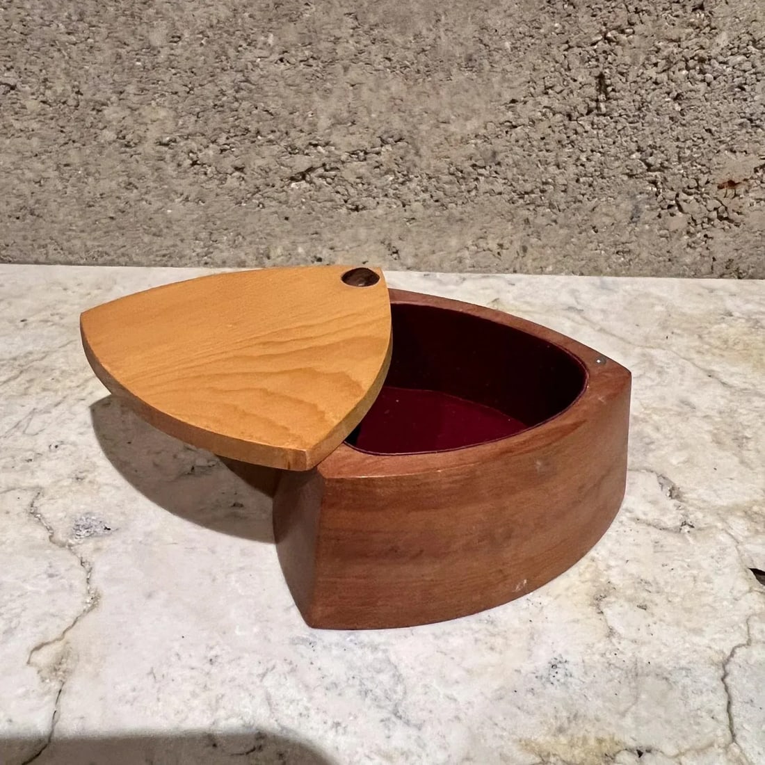 Vintage Mid-Century Modern Huon Pine Jewelry Box, 1960s, Usa - 6