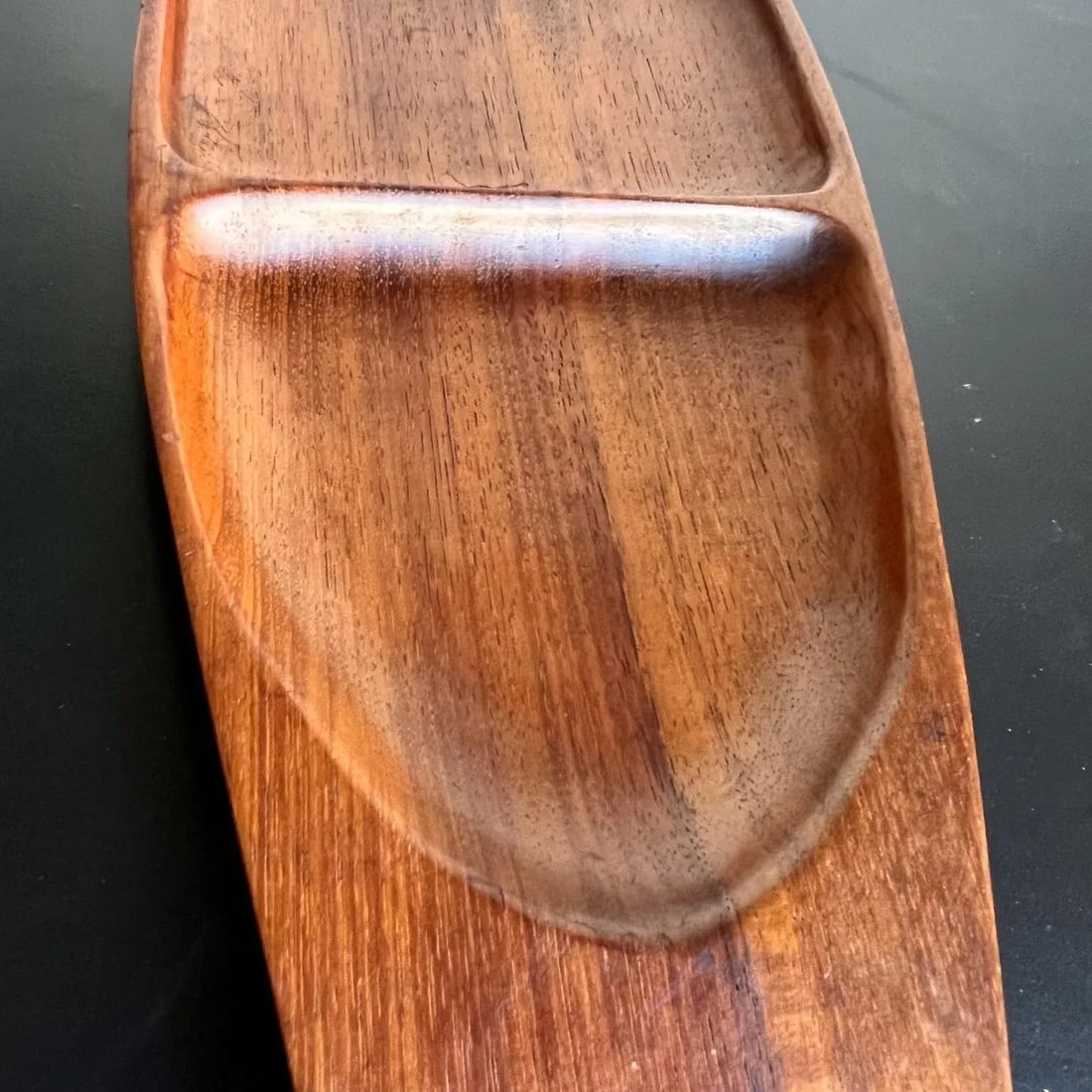 Mid-Century Modern Arthur Umanoff for Raymor Sectioned Wood Serving Tray - 4