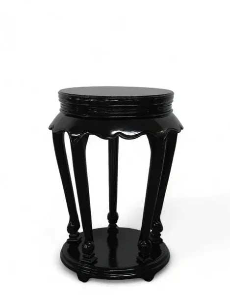 Black Candle Accent Side Table - 3