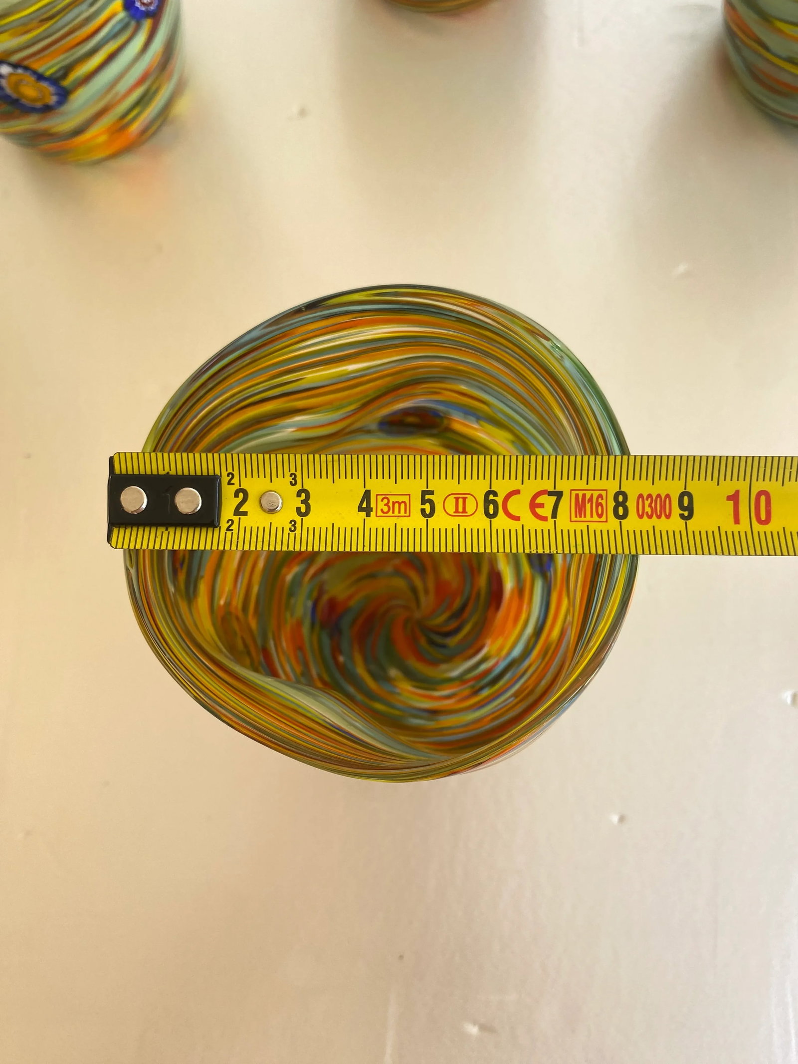 Multicolor Rods and Murrine Glasses Attributed to Murano- Set of 6 - 4