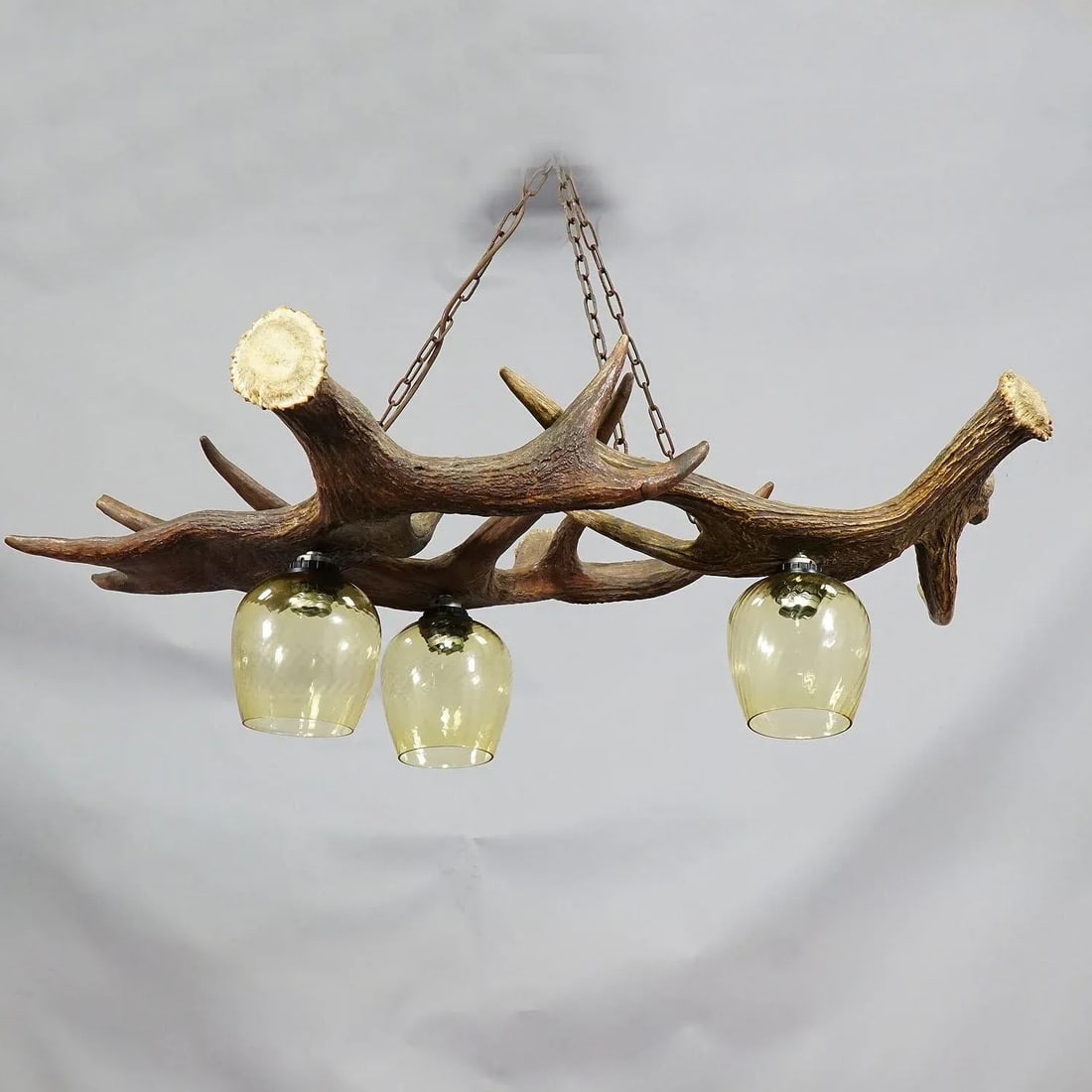 Rustic Antler Lamp With Elk Antlers - 2
