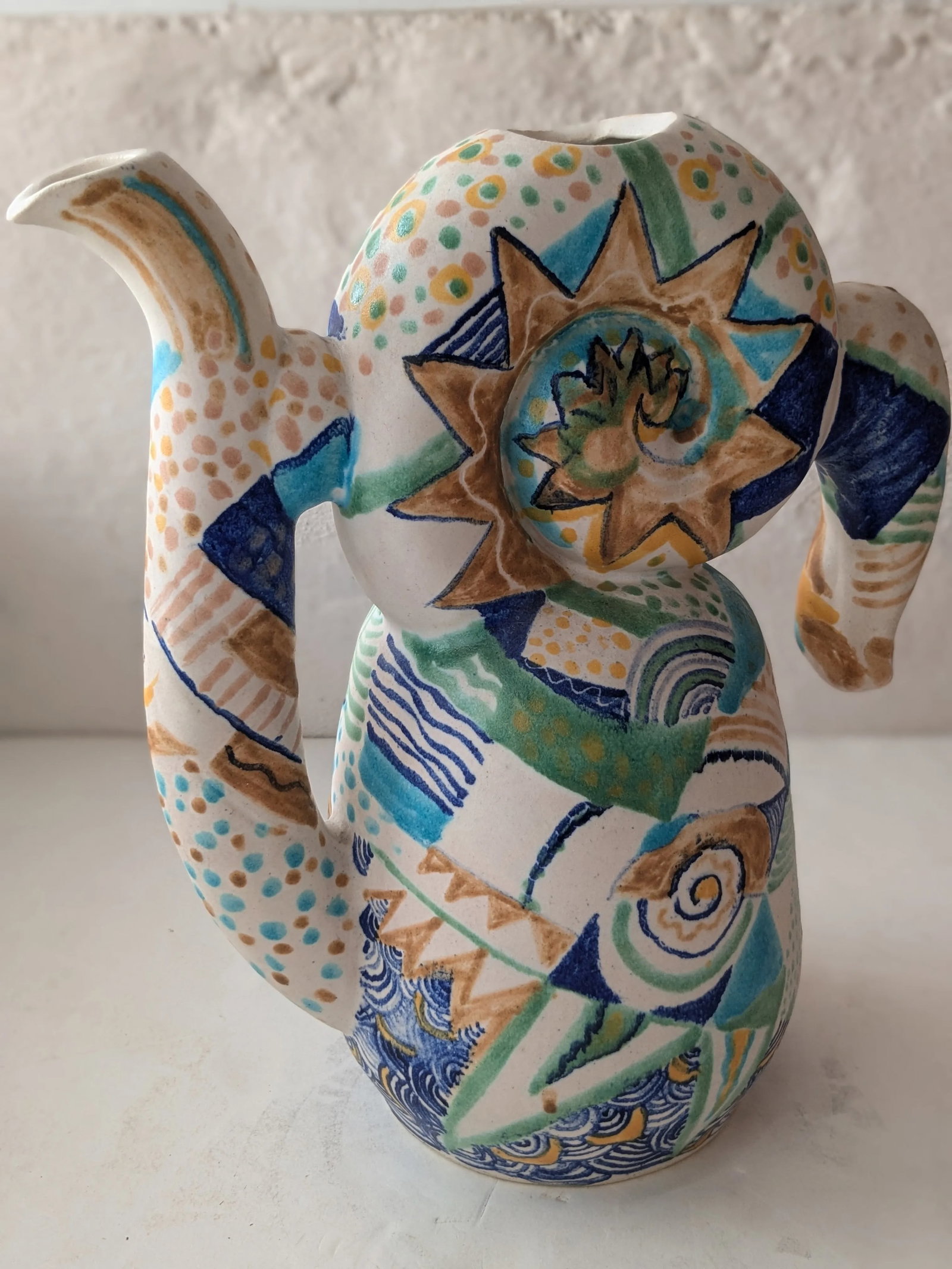 Late 20th Century Artist Made Large Ceramic Pottery Vessel - 10