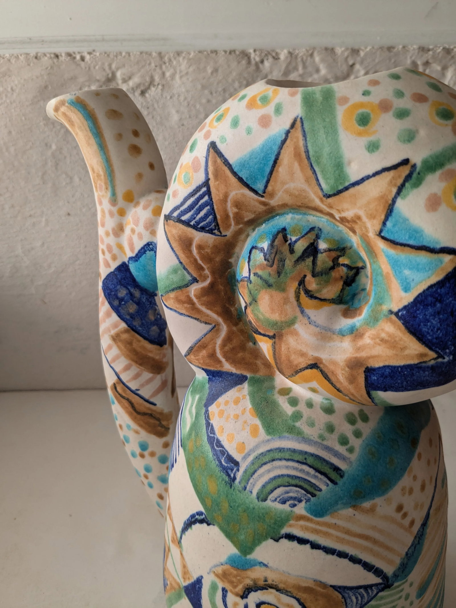 Late 20th Century Artist Made Large Ceramic Pottery Vessel - 2