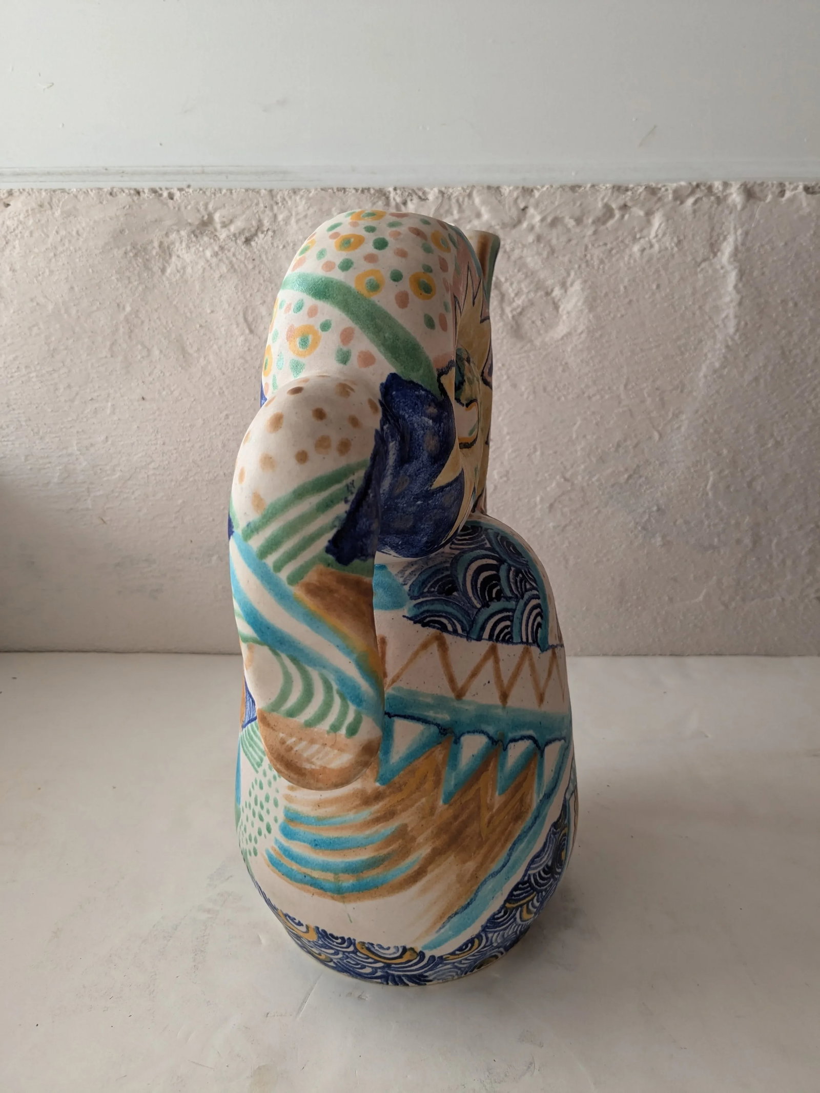 Late 20th Century Artist Made Large Ceramic Pottery Vessel - 4
