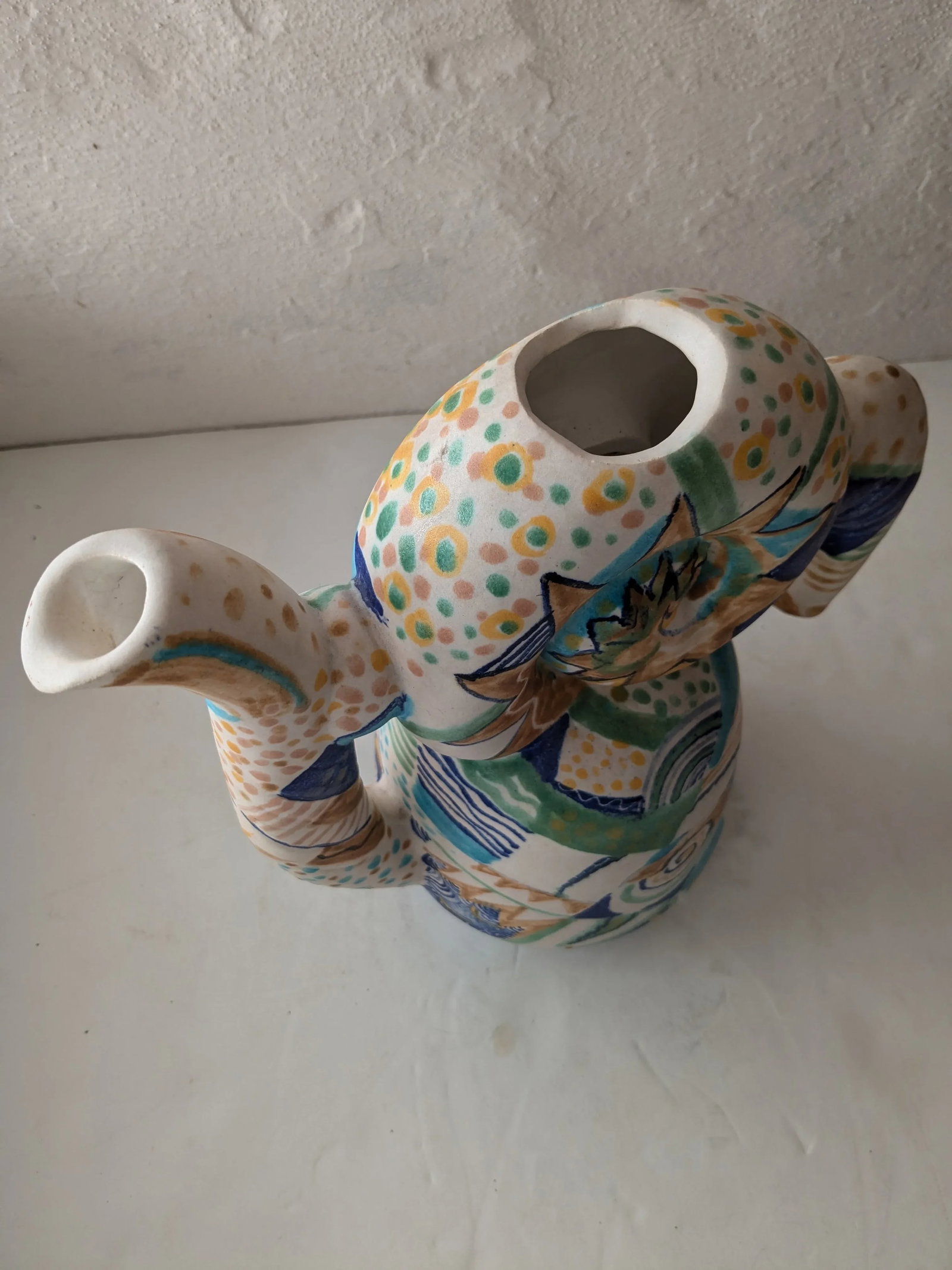 Late 20th Century Artist Made Large Ceramic Pottery Vessel - 8