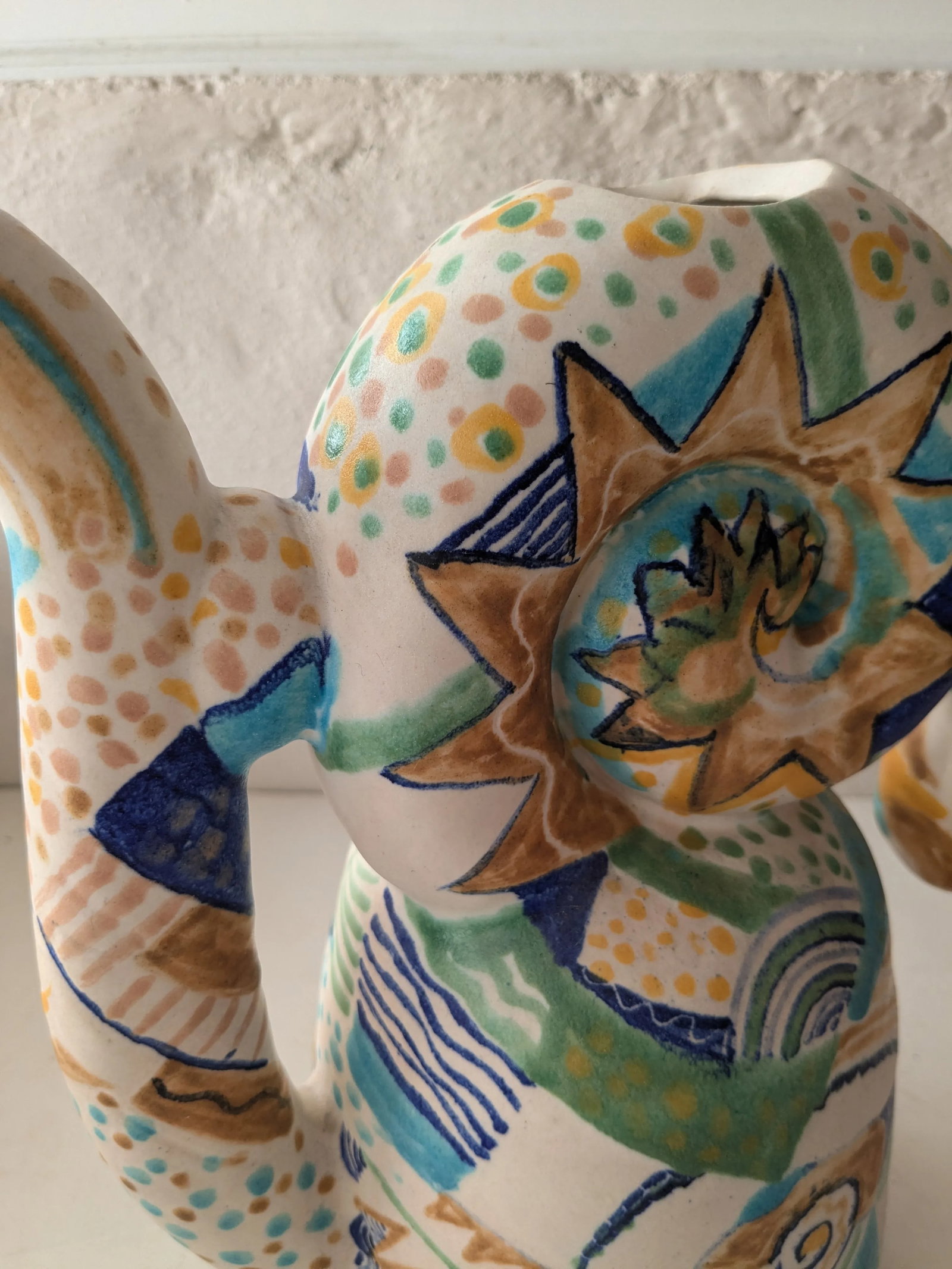 Late 20th Century Artist Made Large Ceramic Pottery Vessel - 9