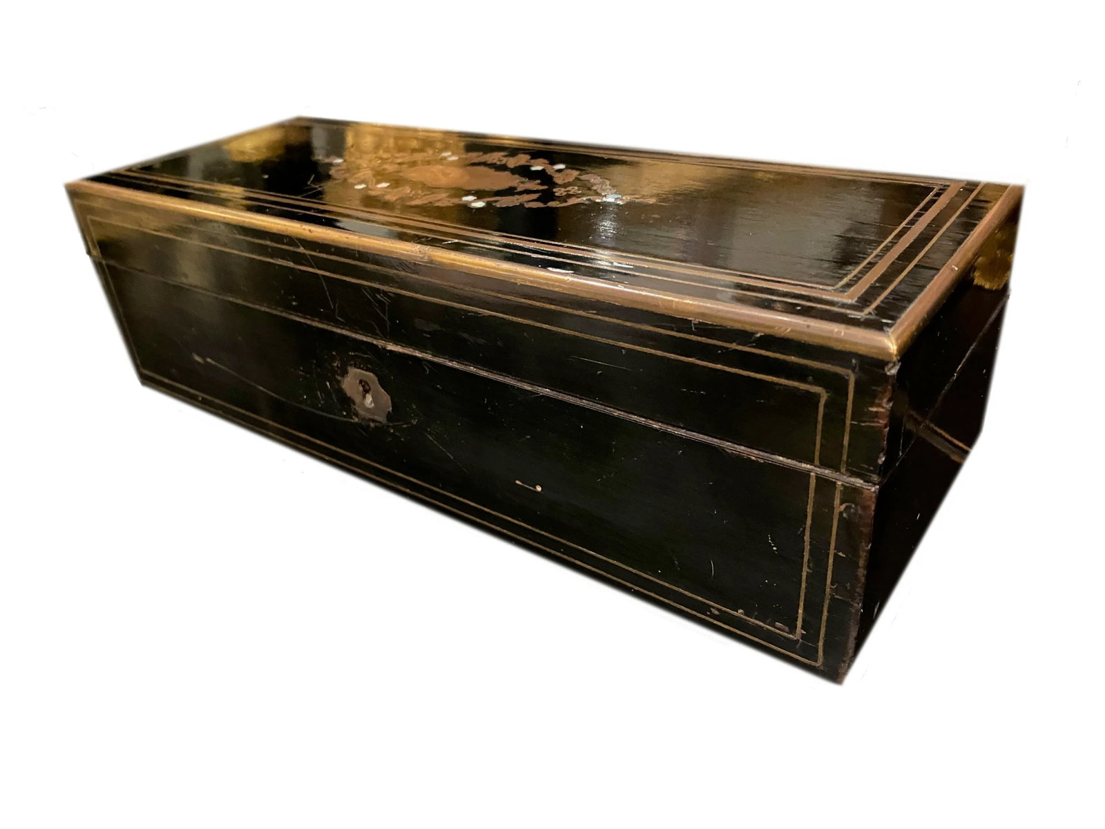 Napoleon III Ebonized Box With Mother of Pearl Inlay - 4