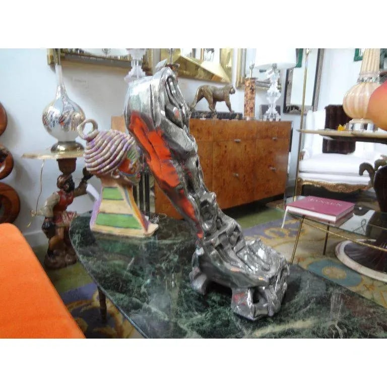 1970's Vintage Gary Brandt Signed Abstract Brutalist Sculpture - 10