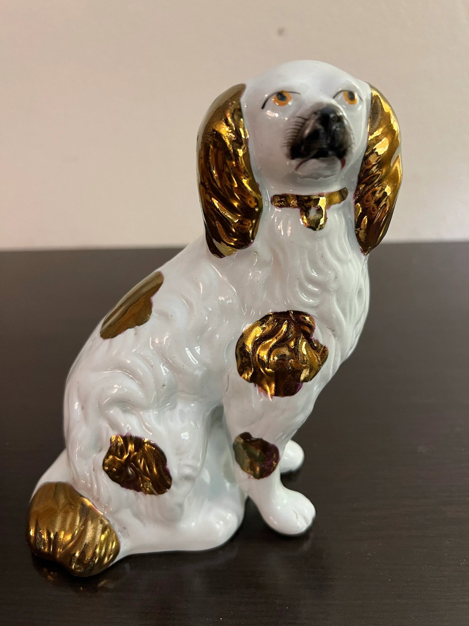 Antique Copper Lustre Decorated Staffordshire Dog, Circa 1860's - 10