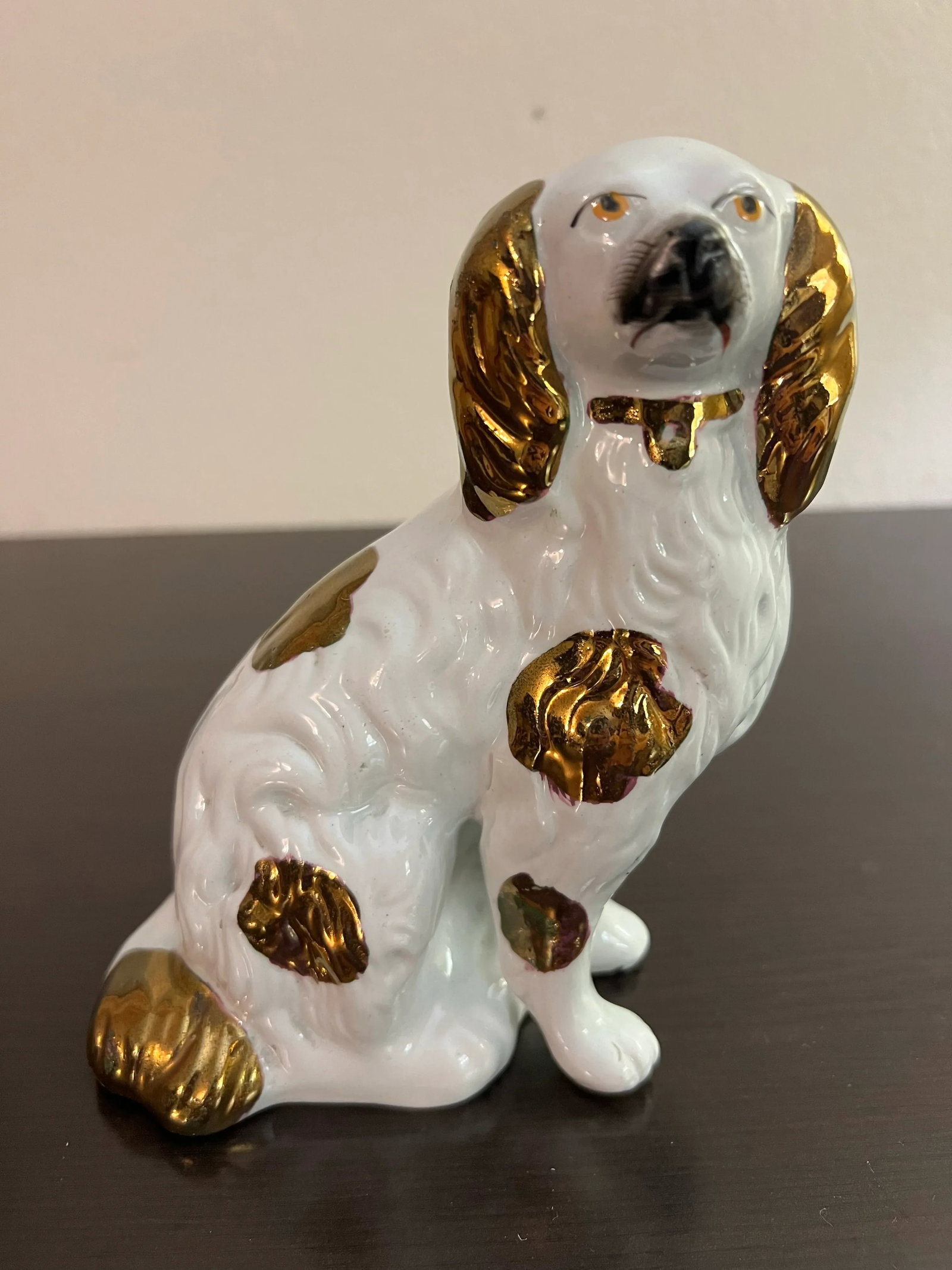 Antique Copper Lustre Decorated Staffordshire Dog, Circa 1860's - 6