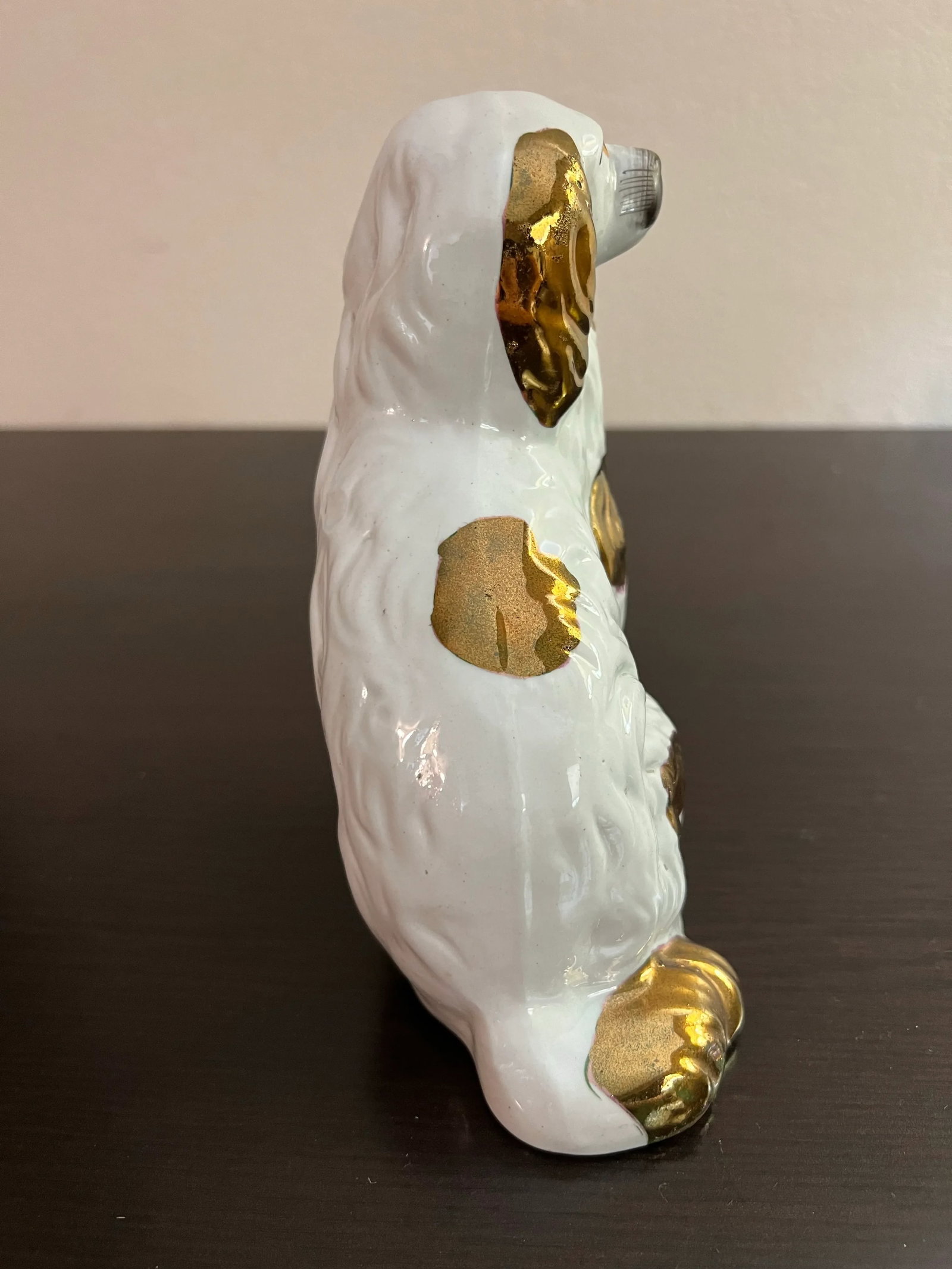 Antique Copper Lustre Decorated Staffordshire Dog, Circa 1860's - 7