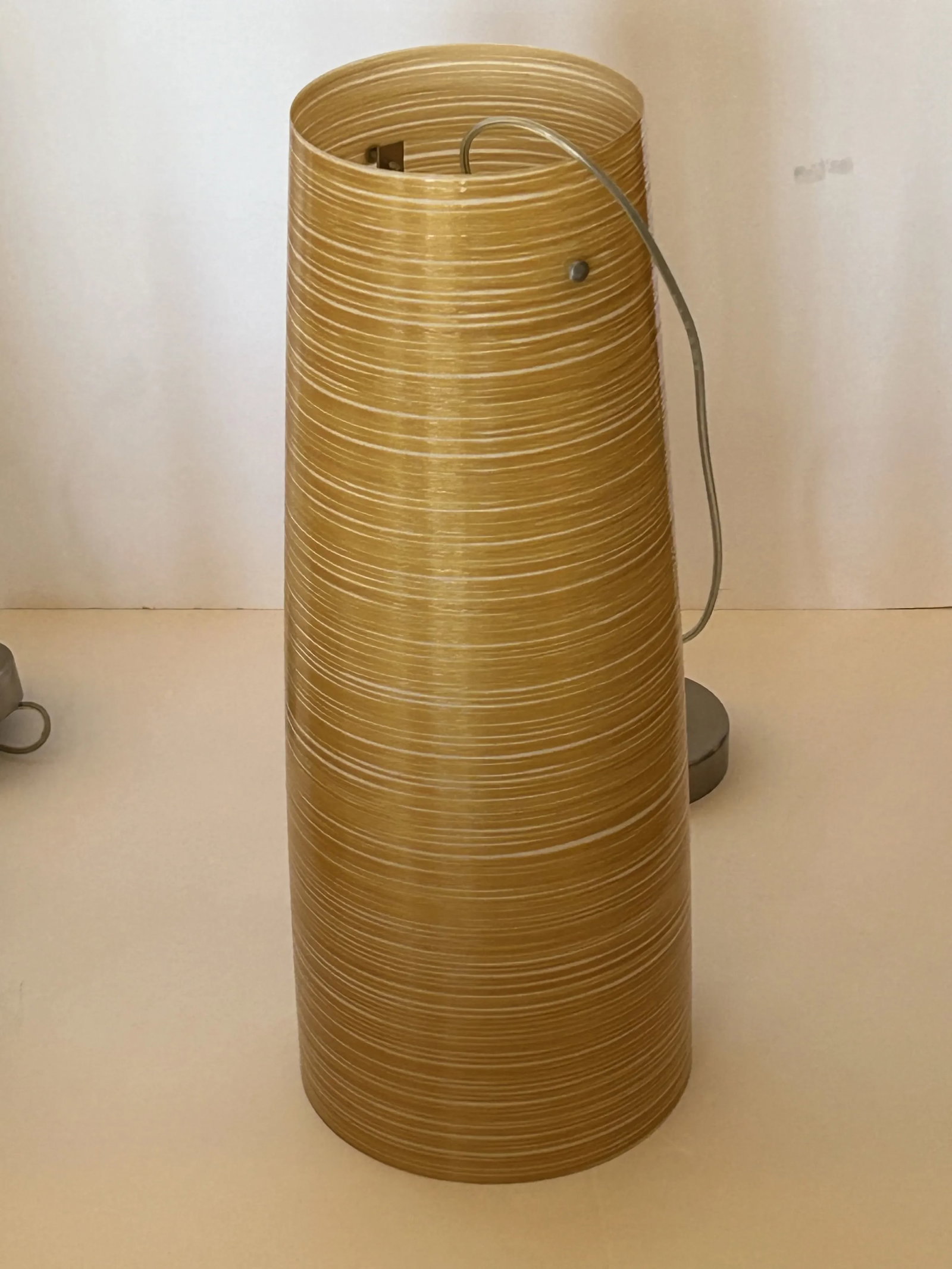 Foscarini Murano Sleek Gold & Cream Striated Fiberglass Large Pendants -Set of 3 - 8