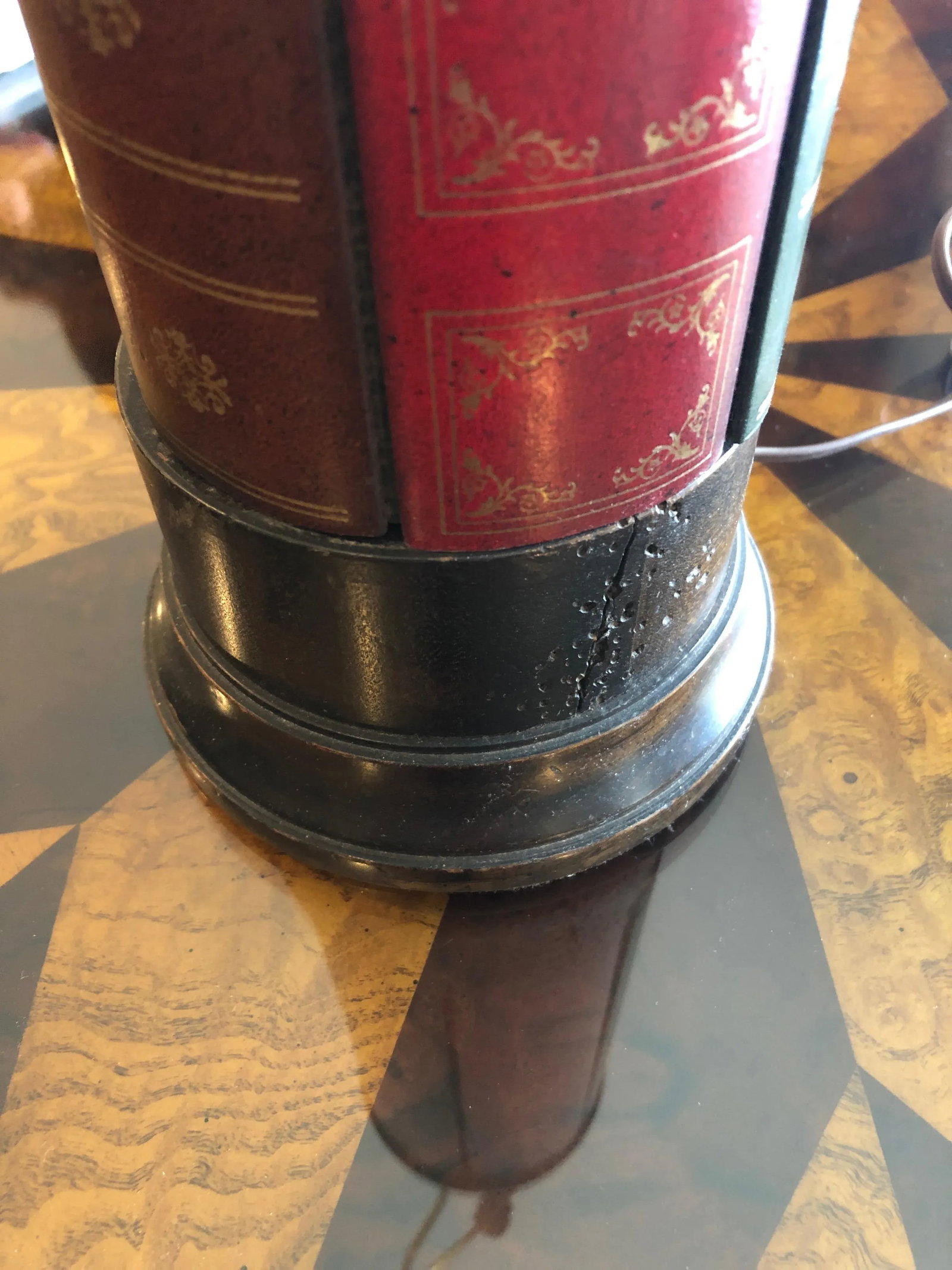 Frederick Cooper Trompe l'Oeil Book Motif Table Lamp - 4