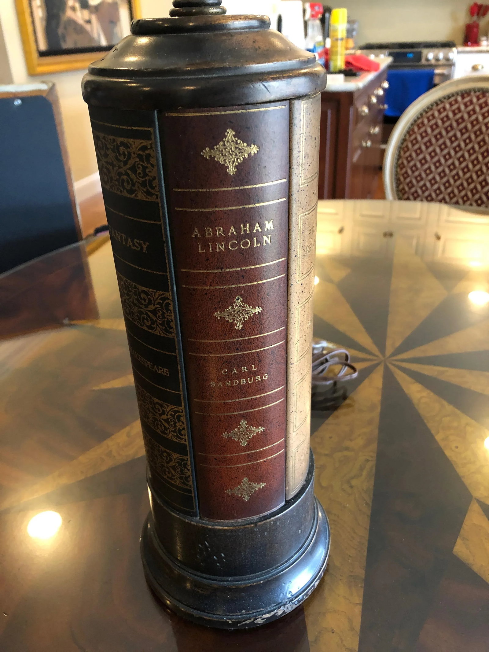 Frederick Cooper Trompe l'Oeil Book Motif Table Lamp - 5