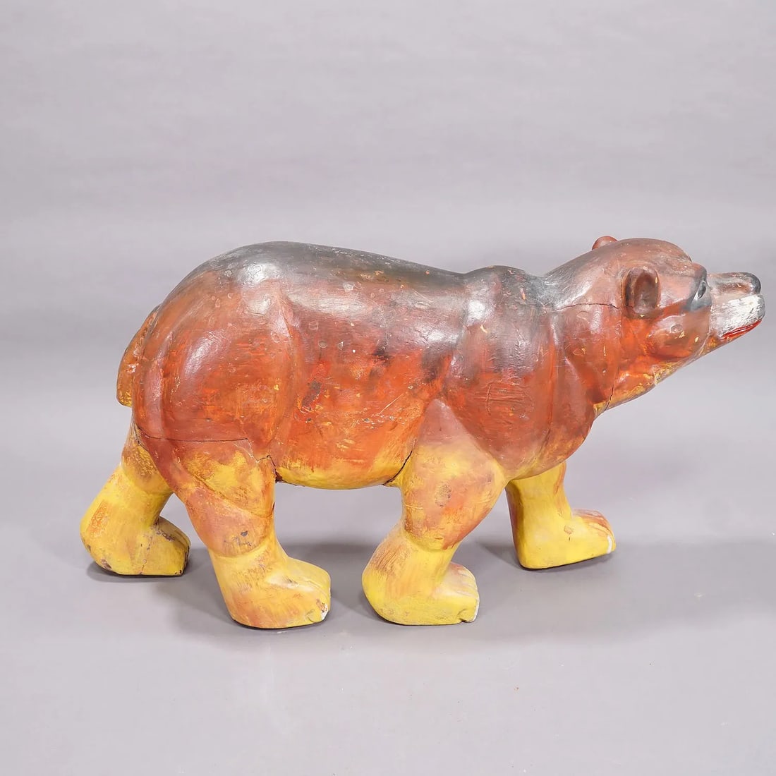 Rare Antique Children Carousel Bear, Germany Early 20th Century - 7