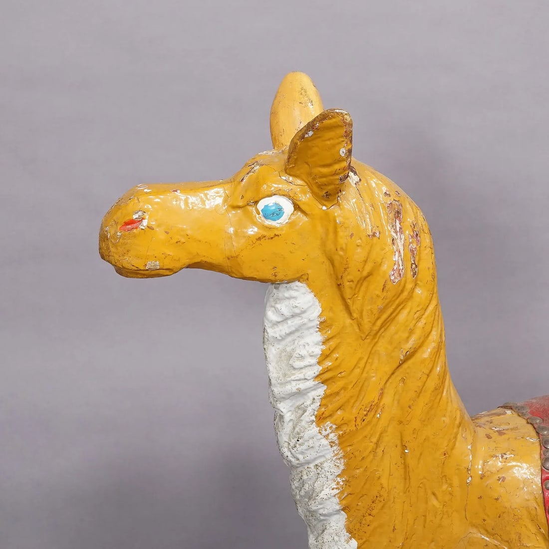 Antique Children Carousel Lama Sculpture, Germany Late 19th Century - 2