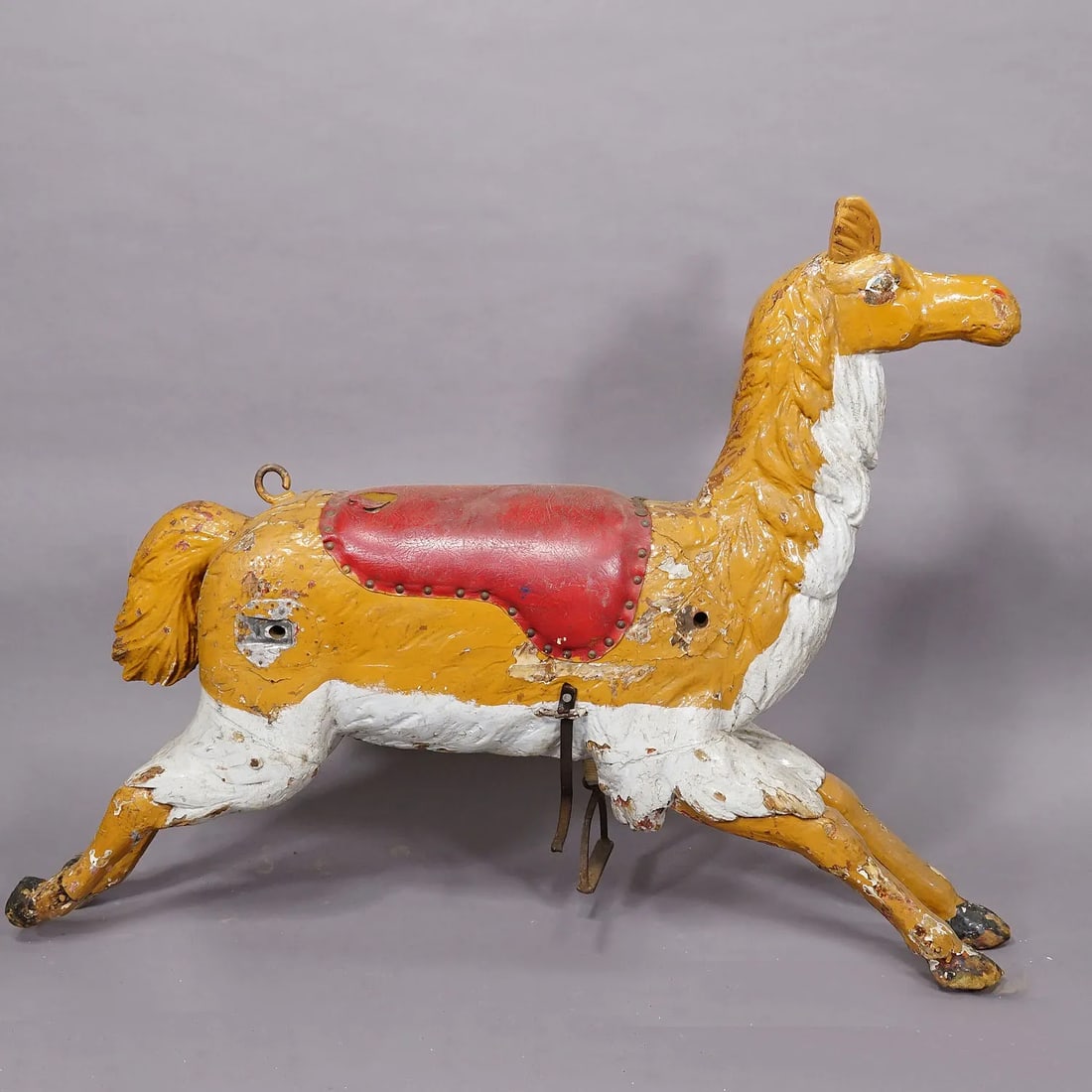 Antique Children Carousel Lama Sculpture, Germany Late 19th Century - 4