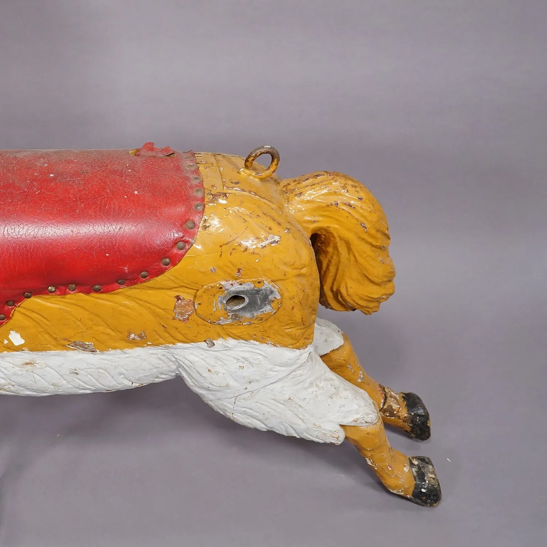 Antique Children Carousel Lama Sculpture, Germany Late 19th Century - 6