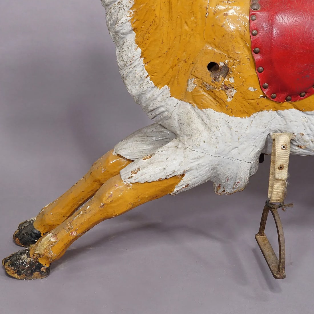 Antique Children Carousel Lama Sculpture, Germany Late 19th Century - 7