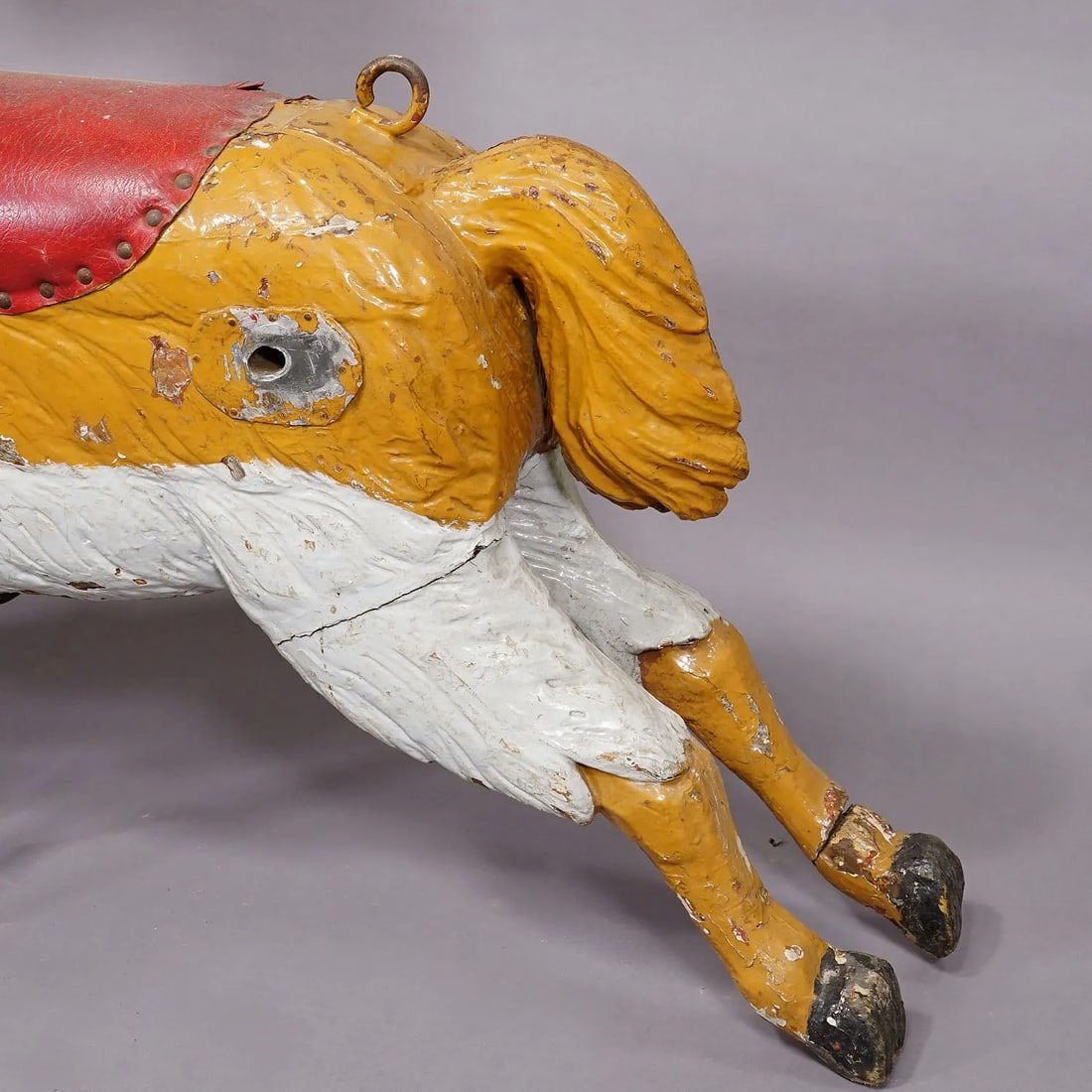 Antique Children Carousel Lama Sculpture, Germany Late 19th Century - 8