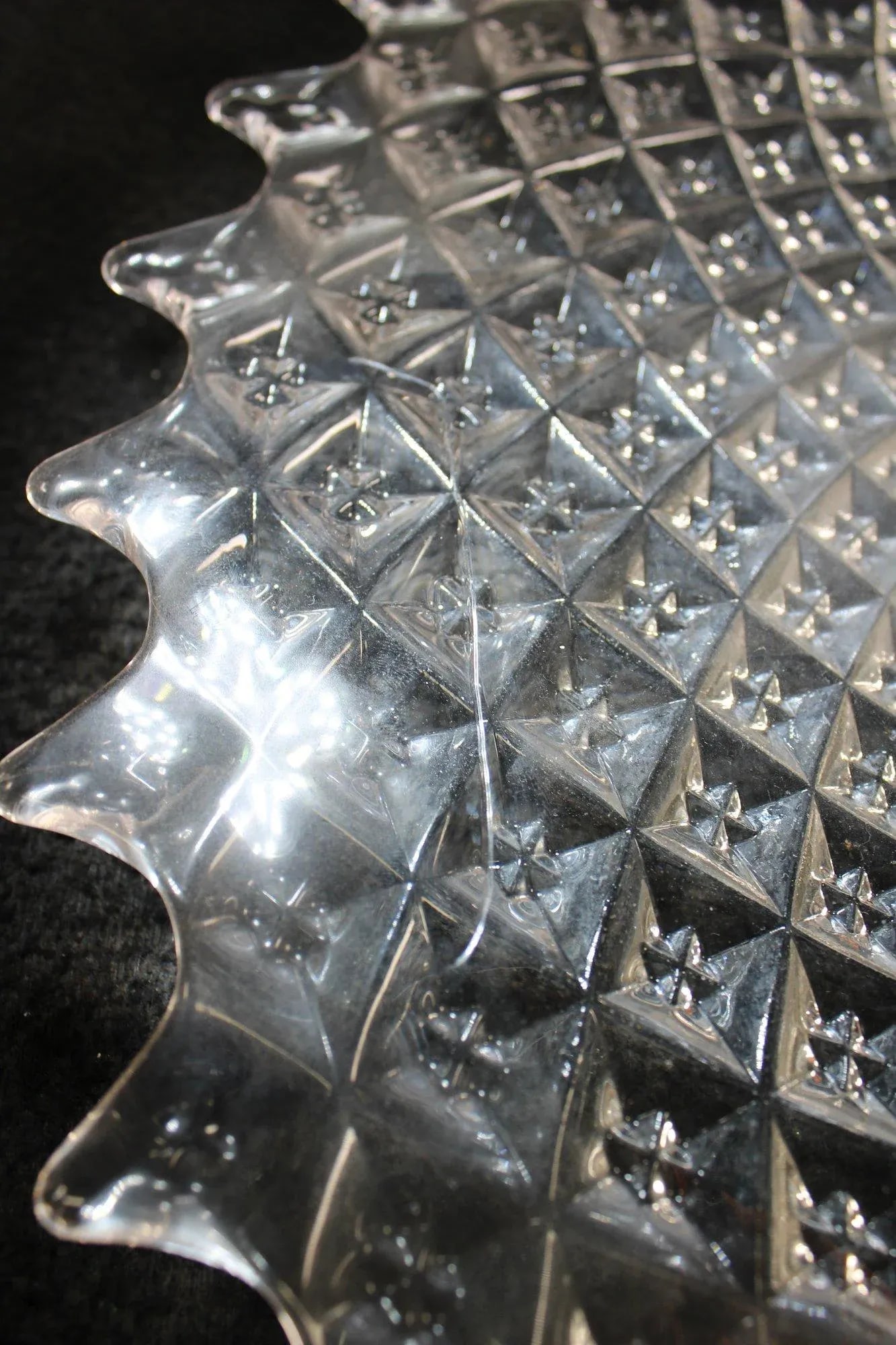 Large 1930s Depression Glass Punch Bowl Set With Platter, Miss America Pattern- 20 Pieces - 5