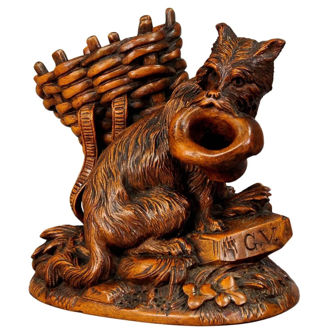Black Forest Carved Begging Dog - Brienz Ca. 1900 - 6