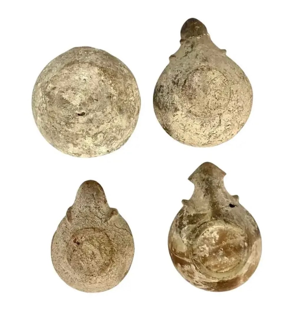 Roman Terracotta Oil Lamps, Set of Four - 11