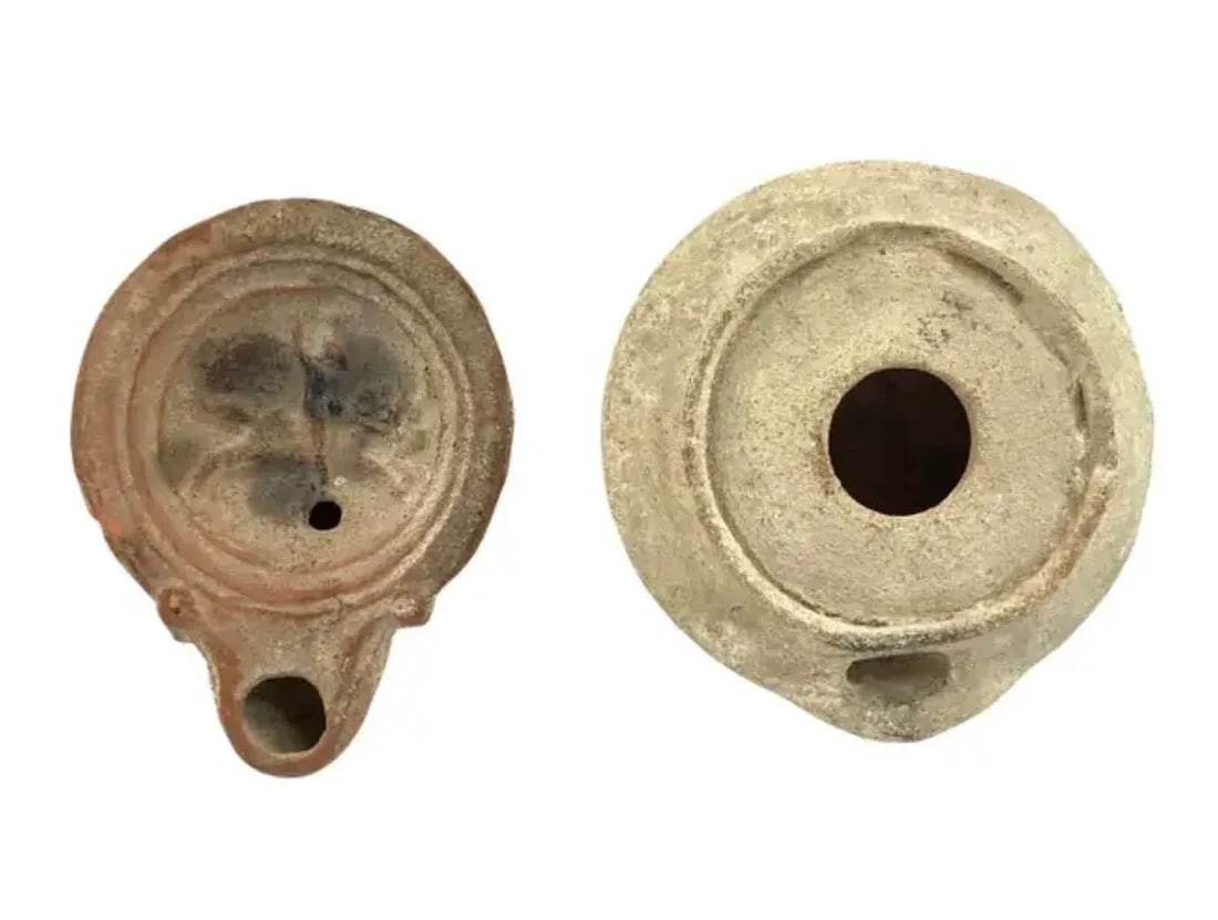 Roman Terracotta Oil Lamps, Set of Four - 9