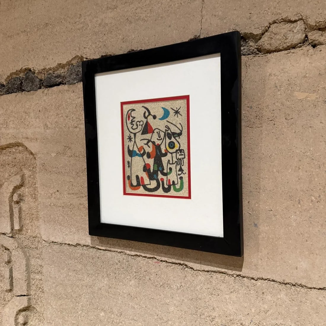 1970s Abstract Color Sand Art After Joan MirÃ³ Mexico City - 6