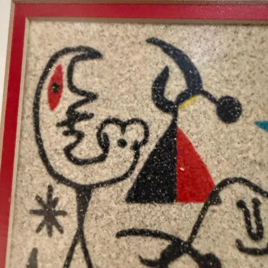 1970s Abstract Color Sand Art After Joan MirÃ³ Mexico City - 8