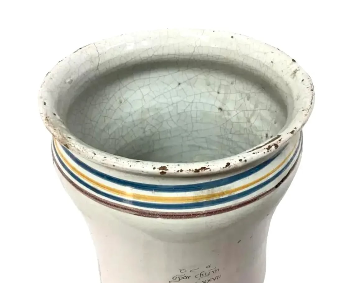 Italian Majolica Pharmacy Jar - 7