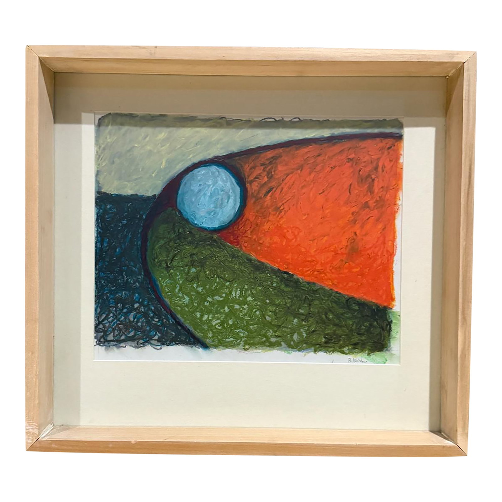 1960s Cubist Art Form Abstract Painting Style Paul Klee: For your consideration, 1960s Cubist Art Form Abstract Painting Style Paul Klee reminiscent of Paul KleeÂ Signed art lower right corner unable to readÂ Dimensions: 14 h x 15.25
